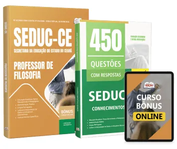 Capa da Combo SEDUC-CE 2026 - Professor de Filosofia (digital ou impresso)