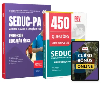 Capa da Combo SEDUC-PA 2026 - Professor - Educação Física (digital ou impresso)