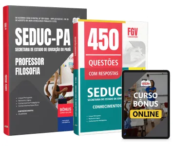 Capa da Combo SEDUC-PA 2026 - Professor - Filosofia (digital ou impresso)