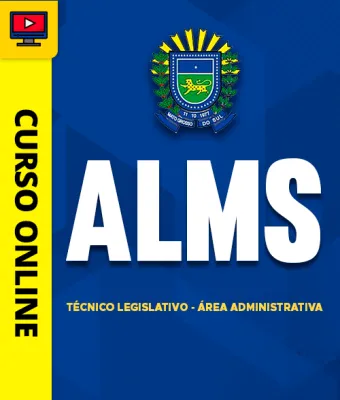 Capa da Curso ALMS - Técnico Legislativo - Área Administrativa