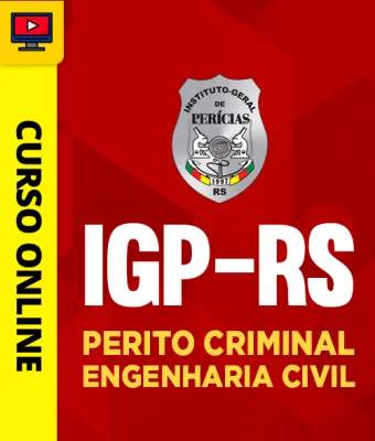 Capa da Curso IGP-RS - Perito Criminal - Engenharia Civil
