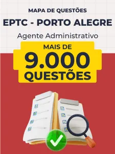Capa da Mapa de Questões Online - EPTC - Porto Alegre - Agente Administrativo - 9 Mil Questões