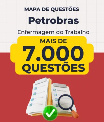 Capa da Mapa de Questões Online - Petrobras - Enfermagem do Trabalho - 7 Mil Questões