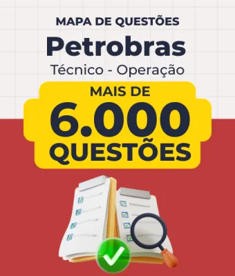 Capa da Mapa de Questões Online - Petrobras - Técnico - Operação - 6 Mil Questões