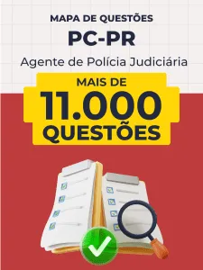 Capa da Mapa de Questões Online - PC-PR - Agente de Polícia Judiciária - 11 Mil Questões