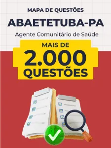 Capa da Mapa de Questões Online - Pref. Abaetetuba-PA - Agente Comunitário de Saúde - 2 Mil Questões