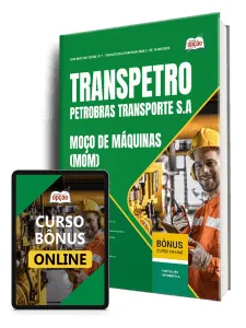 Capa da Apostila Transpetro 2026 - Moço de Máquinas (MOM)
