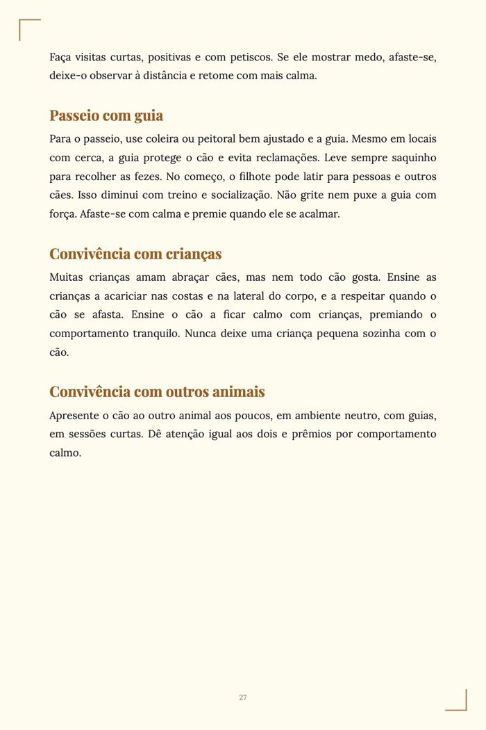 Página de exemplo 5 de Adestramento Fácil de Cães