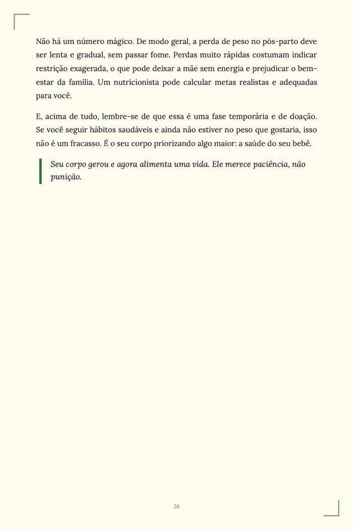 Página de exemplo 4 de Amamentação Sem Mistério