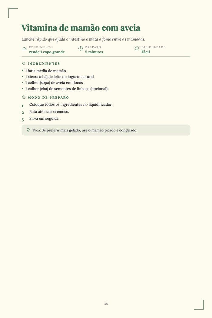 Página de exemplo 5 de Amamentação Sem Mistério