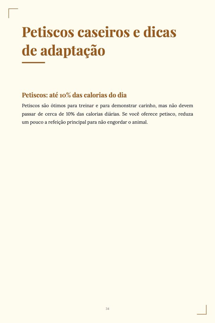 Página de exemplo 5 de Comida Caseira para Cachorro
