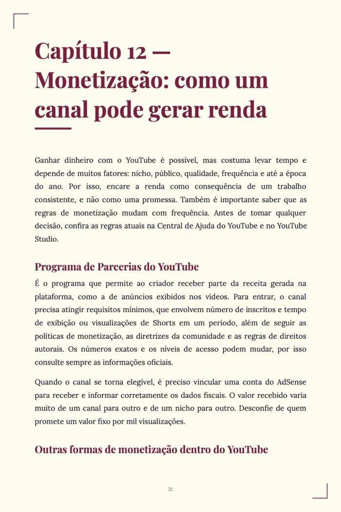 Página de exemplo 5 de Como Crescer no YouTube