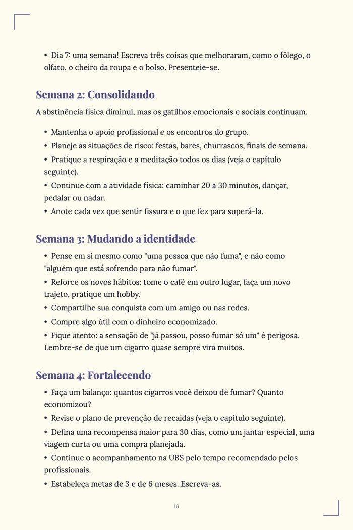 Página de exemplo 4 de Como Parar de Fumar