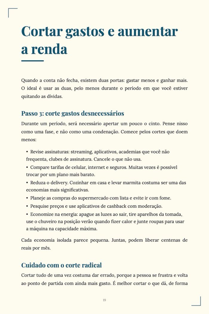 Página de exemplo 6 de Kit Dinheiro Inteligente (3 e-books em PDF)