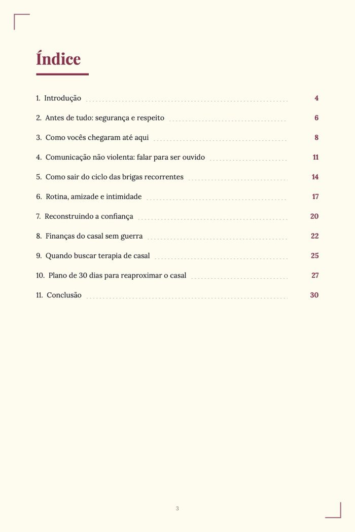 Página de exemplo 1 de Como Salvar o Casamento