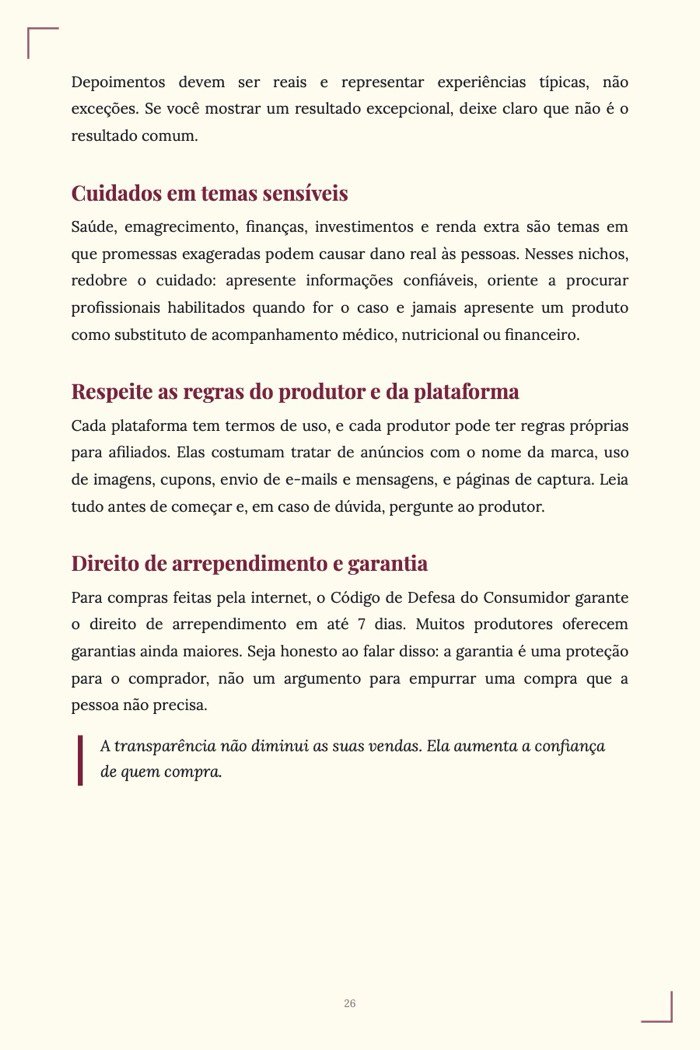 Página de exemplo 5 de Como Ser Afiliado