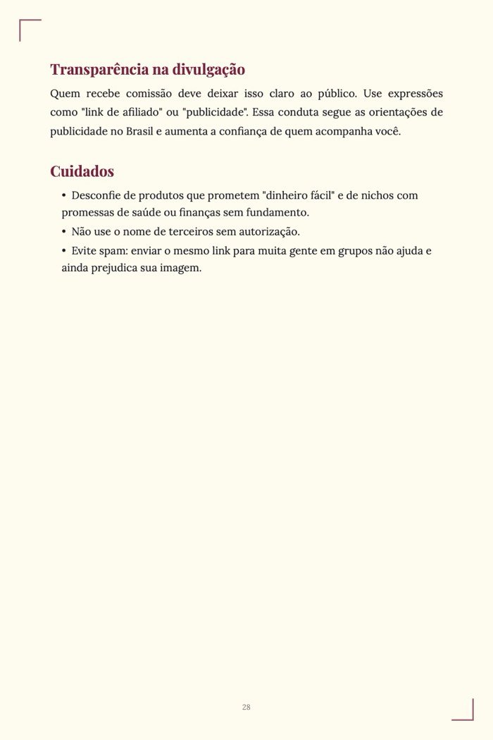 Página de exemplo 5 de Como Vender Infoprodutos
