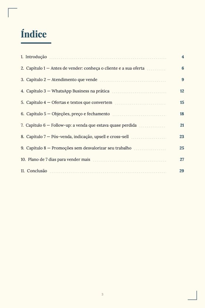 Página de exemplo 1 de Como Vender Mais
