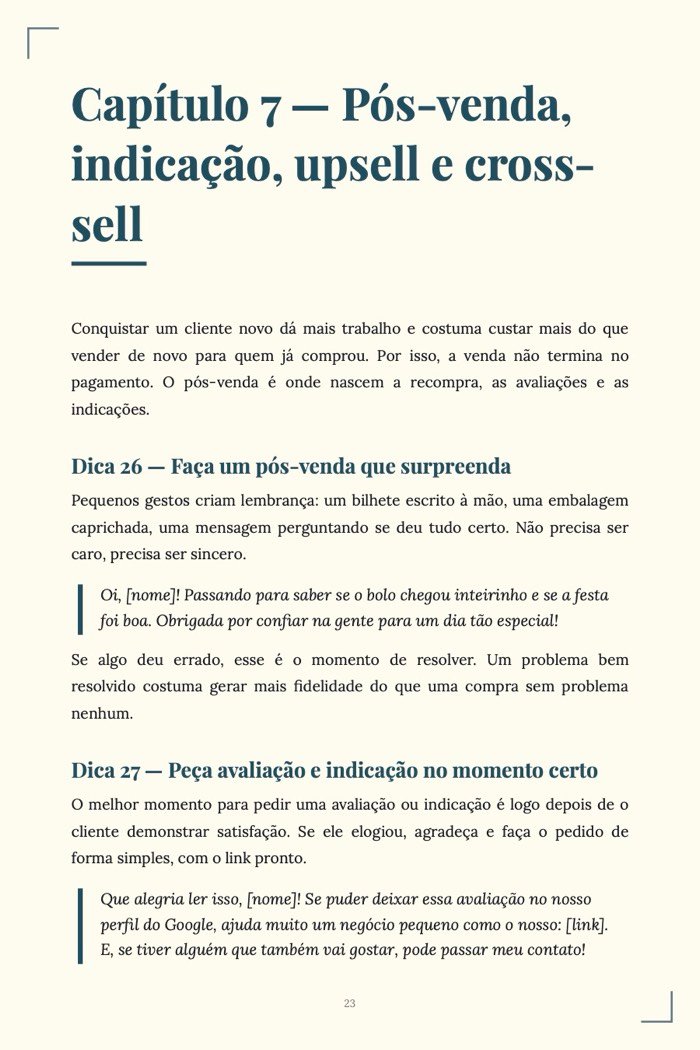 Página de exemplo 5 de Como Vender Mais