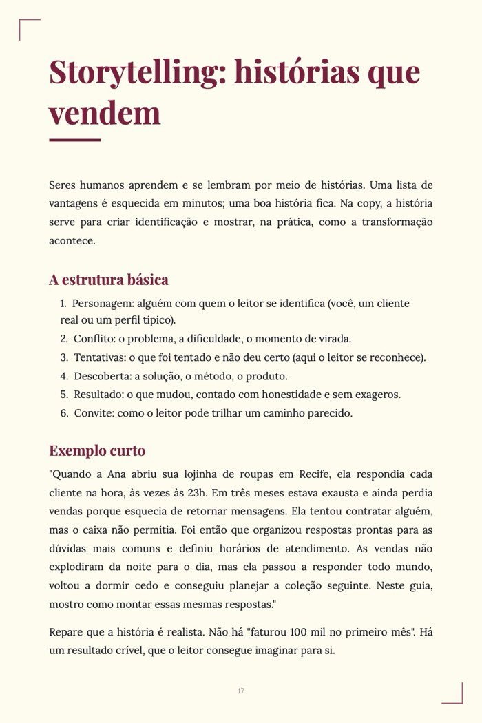 Página de exemplo 2 de Kit Vendas Online (3 e-books em PDF)