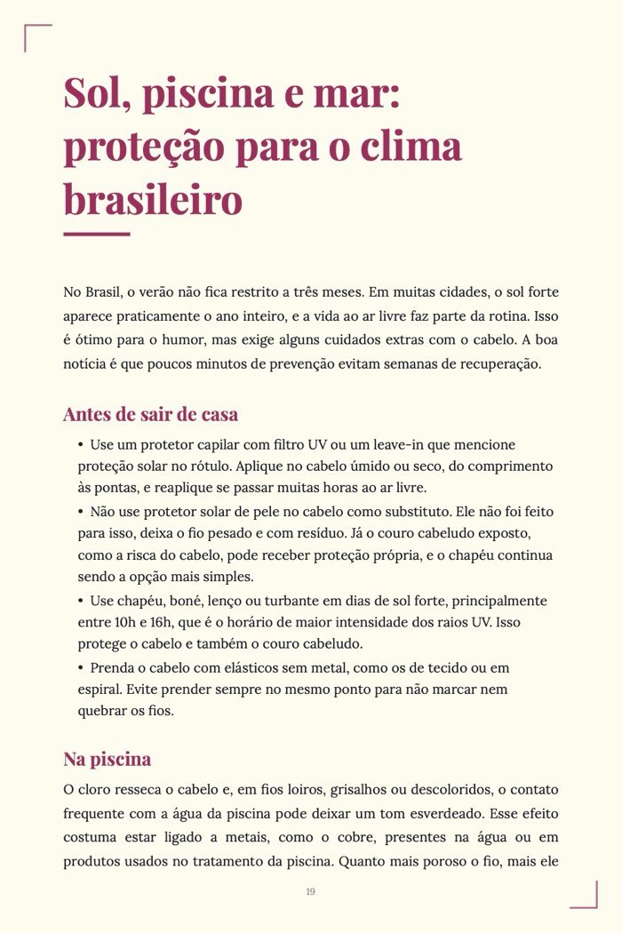 Página de exemplo 2 de Kit Beleza em Casa (3 e-books em PDF)