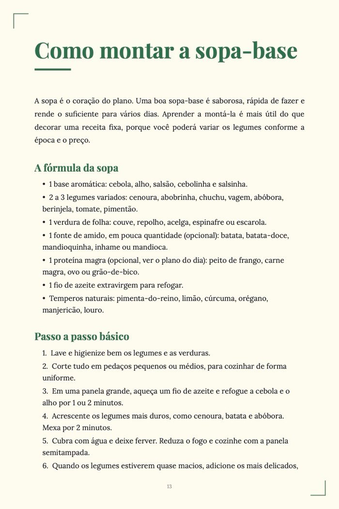 Página de exemplo 5 de Dieta da Sopa