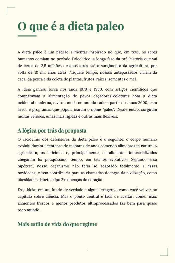 Página de exemplo 5 de Kit Nutrição Natural (3 e-books em PDF)
