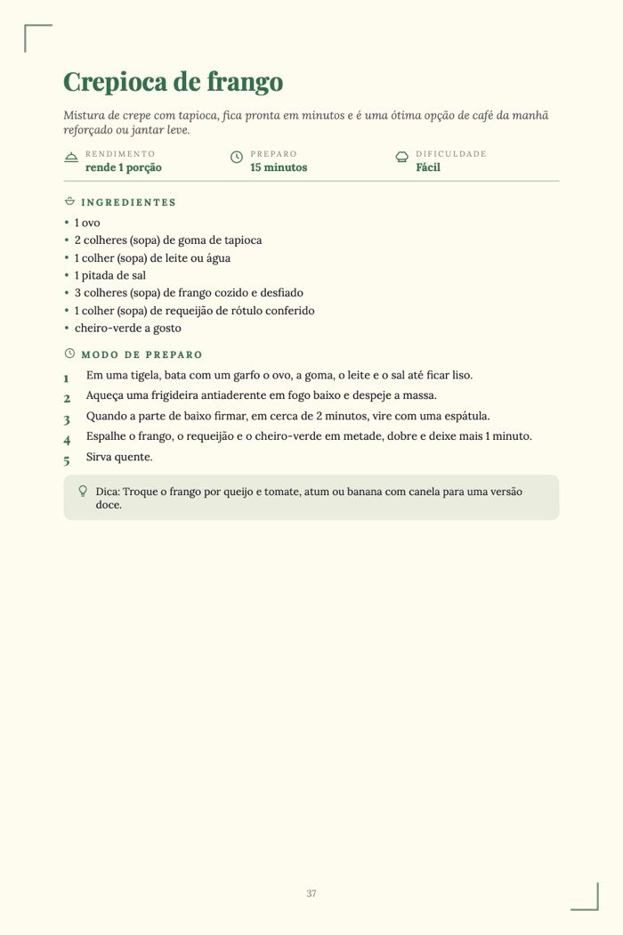 Página de exemplo 5 de Dieta Sem Glúten
