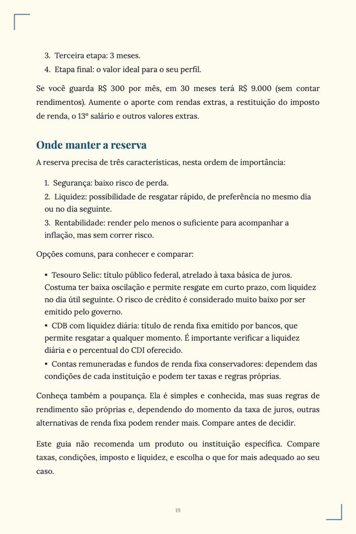 Página de exemplo 4 de Kit Dinheiro Inteligente (3 e-books em PDF)