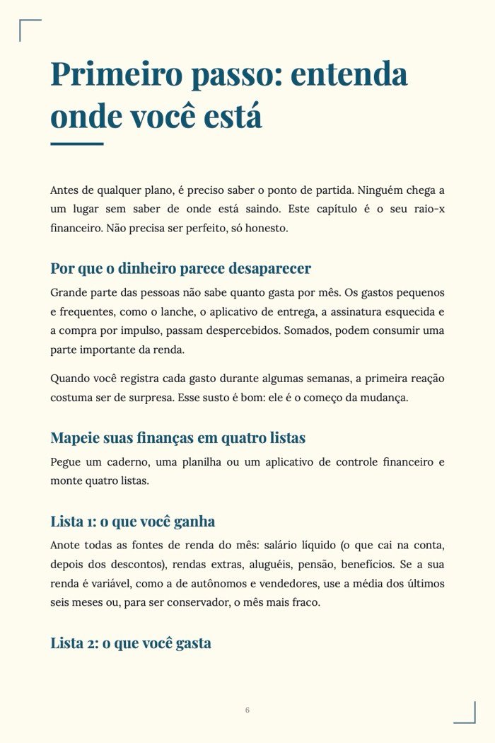 Página de exemplo 3 de Kit Dinheiro Inteligente (3 e-books em PDF)