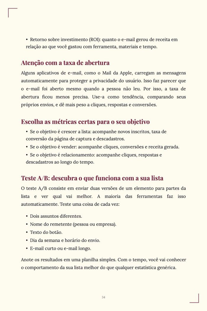 Página de exemplo 5 de E-mail Marketing na Prática