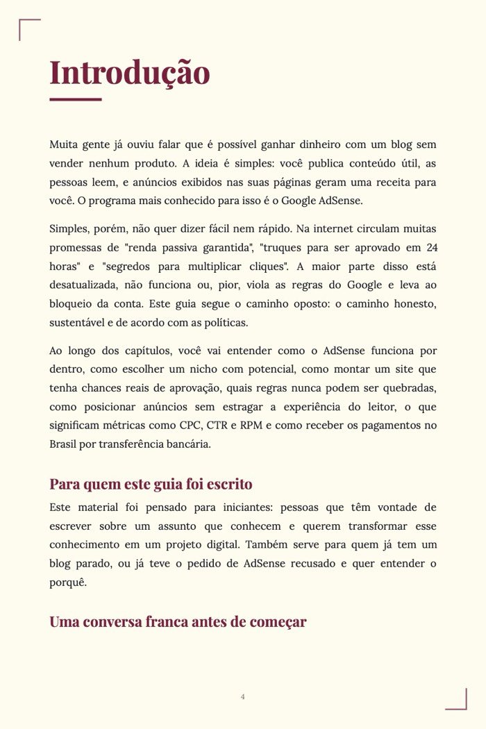 Página de exemplo 2 de Google AdSense na Prática