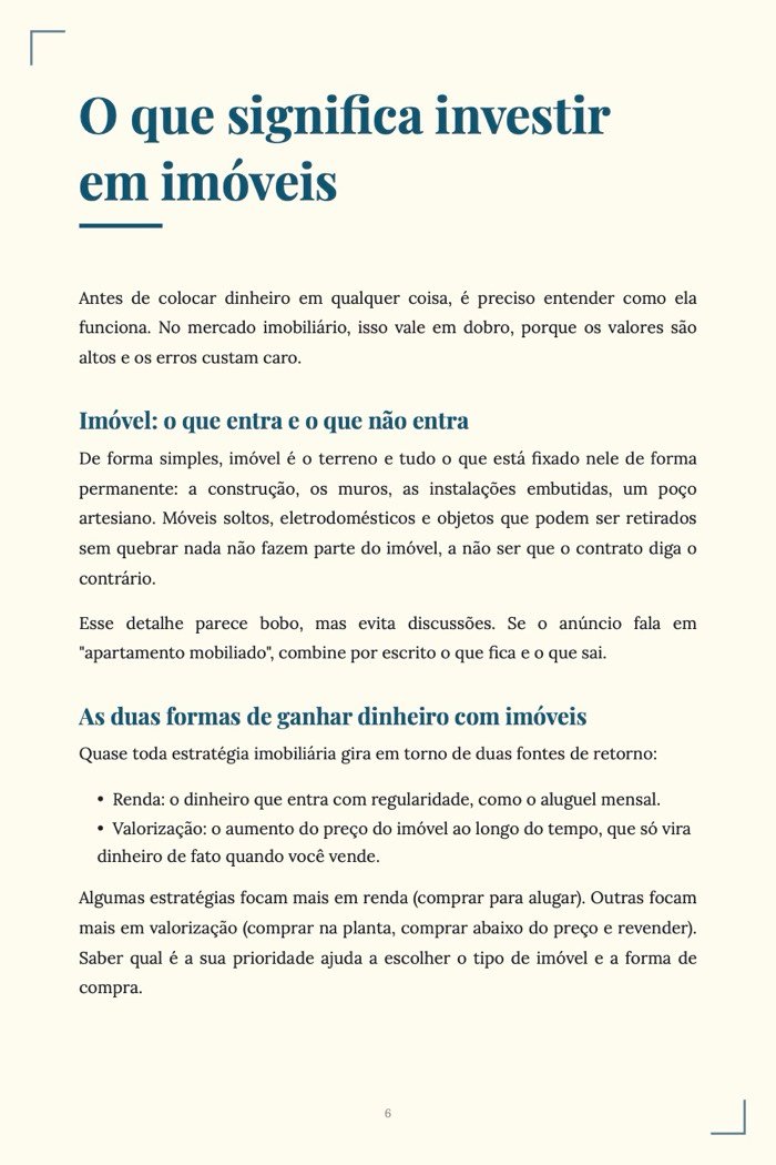 Página de exemplo 3 de Como Investir em Imóveis