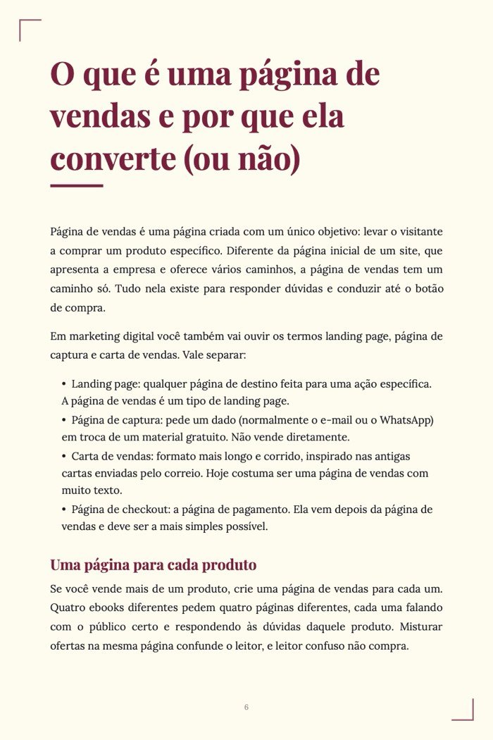 Página de exemplo 3 de Kit Vendas Online (3 e-books em PDF)