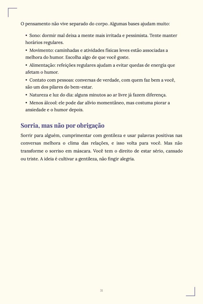 Página de exemplo 5 de Pensamento Positivo na Prática