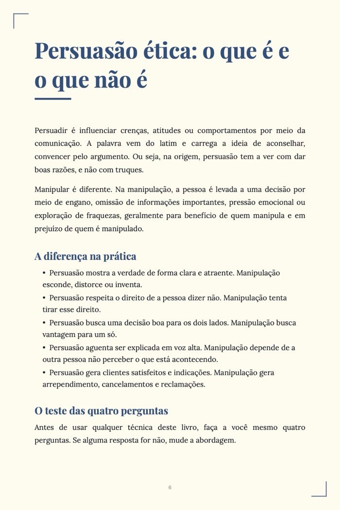 Página de exemplo 3 de Persuasão Ética