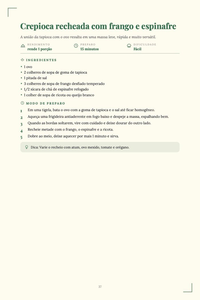 Página de exemplo 5 de Reeducação Alimentar