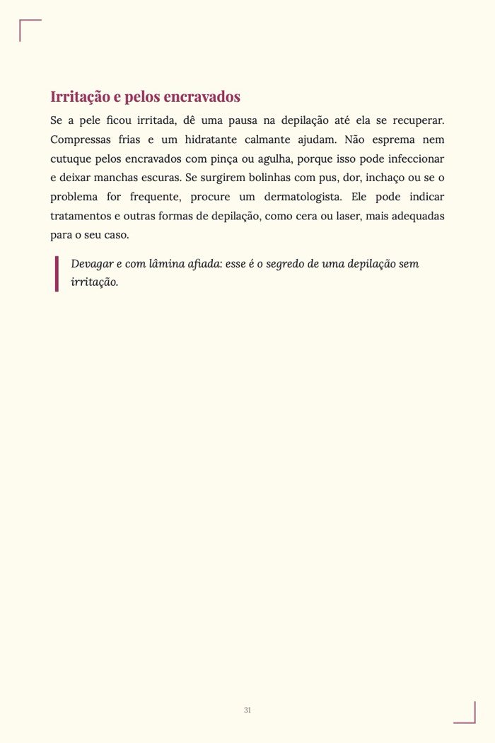 Página de exemplo 5 de Skincare Caseiro
