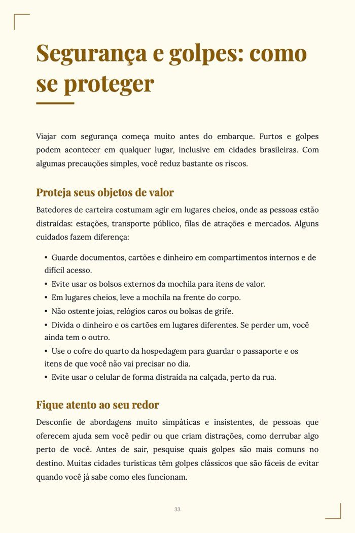 Página de exemplo 5 de Como Viajar Barato
